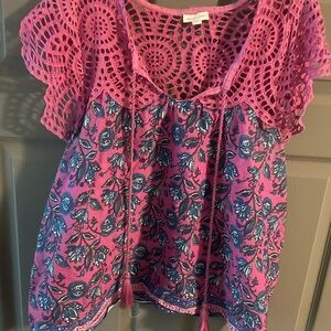 Pink and Blue Kids Top